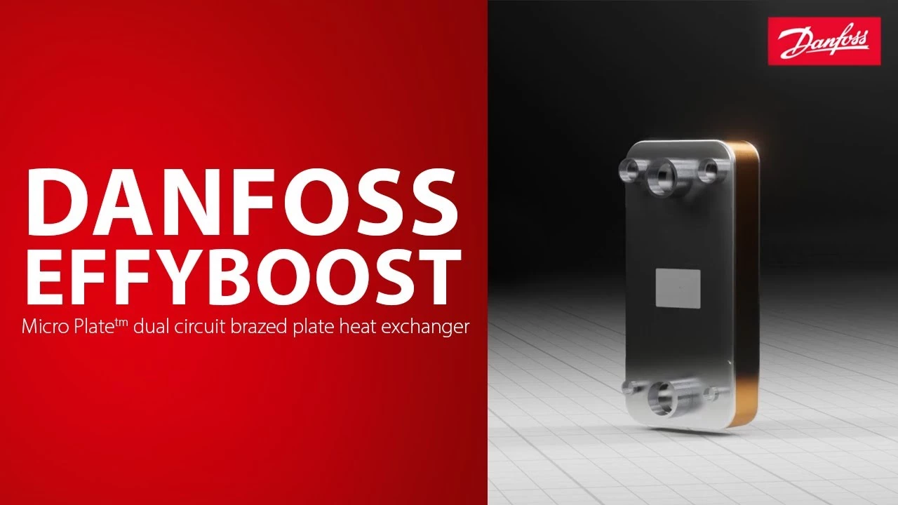 Двухконтурный паяный пластинчатый теплообменник Danfoss EffyBoost