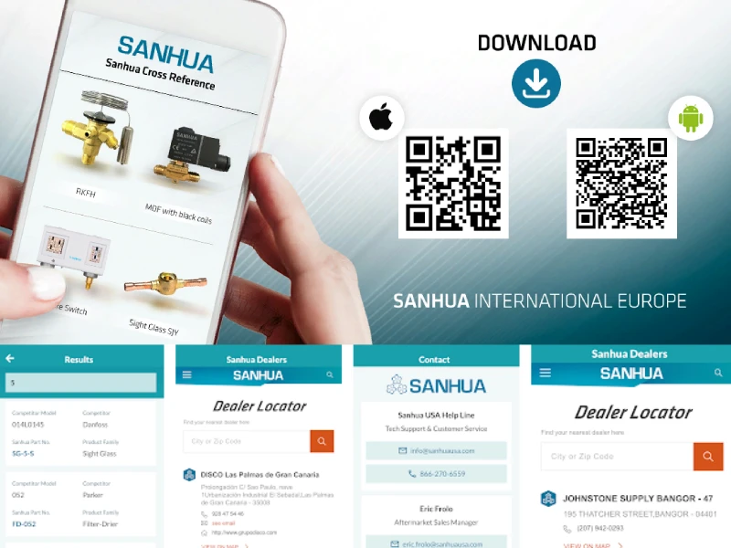 Новое мобильное приложение Sanhua